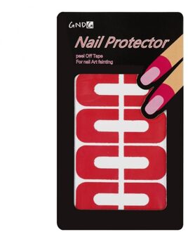 10Pcs/Vel Nagellak Varnish Protector Stickers Holder Tool Creatieve U-vorm Spill-Proof Duurzaam Manicure tool Vinger Cover 07