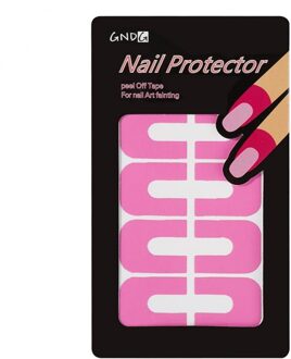 10Pcs/Vel Nagellak Varnish Protector Stickers Holder Tool Creatieve U-vorm Spill-Proof Duurzaam Manicure tool Vinger Cover 08