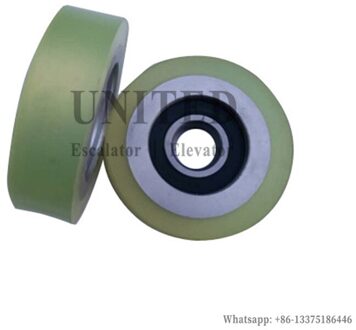 10Pcs Verenigde Roltrap Roller Hoge Stap Keten Roller OD80mm W22mm Lager 6204