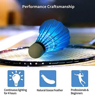 10Pcs Verlichting Badminton Led Accessoires Sport Speelgoed Kleurrijke Shuttle Camping Draagbare Gradiënt Lichtgevende Badminton