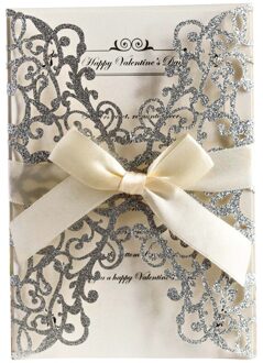 10Pcs Vlinder Uitnodigingen Mariage Wedding Uitnodiging Wenskaart Cover + Vlinder (Zonder Innerlijke Papier) B