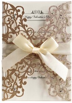 10Pcs Vlinder Uitnodigingen Mariage Wedding Uitnodiging Wenskaart Cover + Vlinder (Zonder Innerlijke Papier)