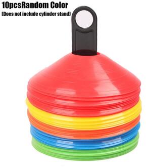 10Pcs Voetbal Training Obstakel Schijf Teken Disc Multi-color Voetbal Disc Met Rolschaatsen Bochten Trainer
