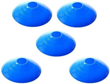 10Pcs Voetbal Training Teken Schotel Plaat Kegel Obstakel Marker Lade Voetbal Training Disc Apparatuur Gewone Ronde Mond (Geel) rood