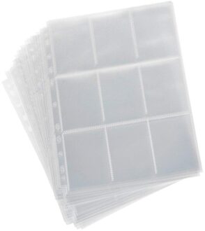 10Pcs Wallet Album Pagina Collection 90 Zakken Trading Game Card Sets Opslag Kaart Opbergtas Thuis Opbergtas Foto opslag