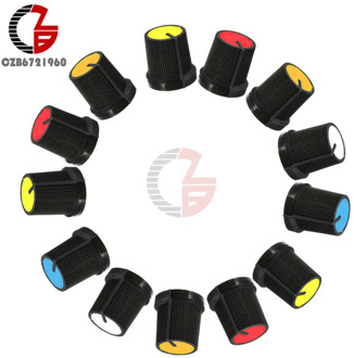 10Pcs WH148 Potentiometer knob Cap 15X17mm 6mm Shaft Hole AG3 Yellow Orange Blue White Red Switch Cap