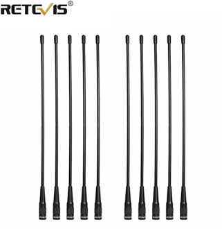 10pcs Wholesale Retevis RHD-771 Antenna SMA-M VHF UHF Walkie Talkie Antenna For Yaesu Retevis RT3S RT3 RT1RT81 For TYT MD-380