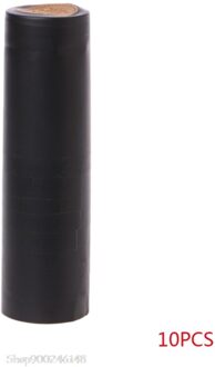 10Pcs Wijn Fles Krimpkous Capsules Homebrew Top Cap Losse Lijn Peeling D02 20 zwart