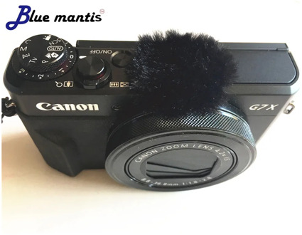 10Pcs Wind muffler dead cat For Canon G7x Mark II Micromuff For Microphone Cover for Canon G7X MARK2 Blue Mantis