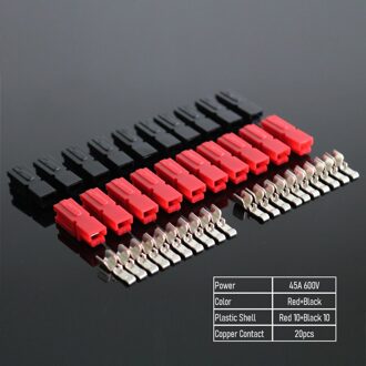 10Pcs X Fr Pvc Cover Vlamvertragende Mouw Voor PP30 PP45 Power Plug Connector Behuizing Solar Caravan Boot Zwart kleur