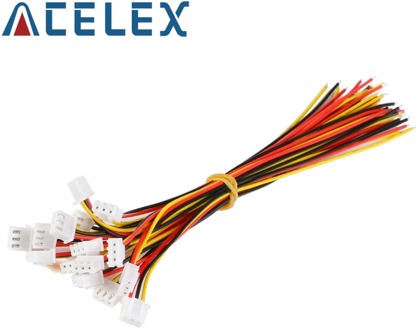 10PCS XH2.54 2/3/4/5/6 Pin Pitch 2.54mm Wire Cable Connector XH Plug Male & Female Battery Charging Cable 200MM Length 26AWG