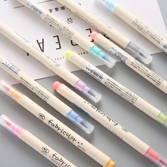 10Pcs Zachte Aquarel Pen Borstel Pen Veilig Kalligrafie Tekening Pen Set Markeerstift Fabricolor Briefpapier Schoolbenodigdheden