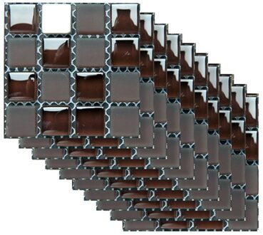 10Pcs Zelfklevende Badkamer Keuken Decor Thuis Muur 3D Tegel Sticker Jaar Kerst Decoraties Voor Huis Baksteen sticker