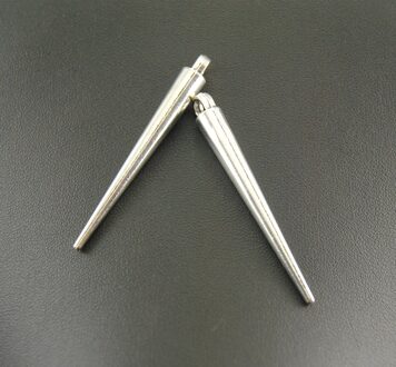 10Pcs Zilveren Kleur Metalen Pin Spikes Charms Handgemaakte Bedels Hangers Sieraden Bevindingen A555