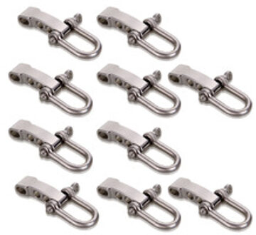 10Pcs Zinklegering Gesp Verstelbare Clip 5Mm Survival Armband Paracord