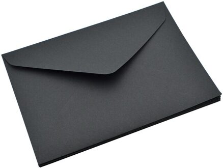 10Pcs Zwart Wit Kraft Effen Kleur Blanco Envelop Wenskaart Postkaart Enveloppen 16.2*11.4Cm
