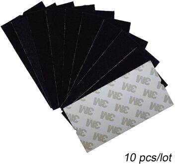 10Pcs Zwarte Doek 10X5Cm Stof Vervangbare Vilt Met Zelfklevende Lijm Voor 3M Zuigmond Auto vinyl Folie Schraper A08 10stk