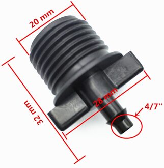 10pcs1/2-inch Tikte Conversie 4mm Barb Fittings Irrigatie Switch Connector Met Micro-irrigatie Fittings Tuin slang 4/7mm