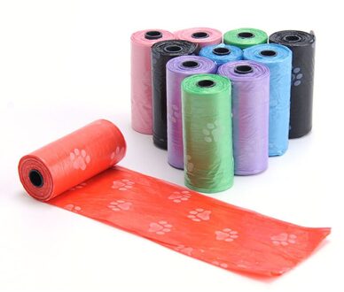 10Roll 150Pcs Afbreekbare Pet-afval Kak Tassen Hond Kat Schoon Up Refill Vuilniszak #1