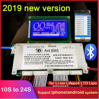 10S TO 24S Lifepo4 li-ion Lithium Battery protection 70A/100A/150A/200A/300A smart bms Bluetooth LCD display 12S 13S 14S 16S 20S