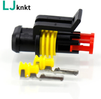 10set Kit 2Pin/3 Pin/4 Pin Way Waterproof Electrical Wire Connector Plug for car Waterproof Connector auto connectors terminals