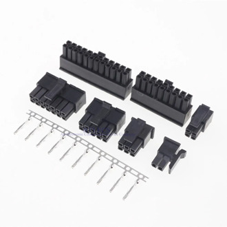 10sets 3.0mm Micro-Fit 3.0 Connector Receptacle Housing 2 Pin 4 6 8 10 12 14 16 18 20 22 24 P Male shell + Terminal Molex 43030