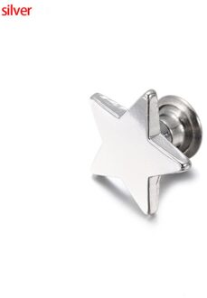 10Sets Flat Stars Klinknagels Lederen Studs Craft Diy Voor Kleding Tas Schoenen Schroef Studs En Spikes Voor Kleding Kledingstuk accessoires 2 / 9mm