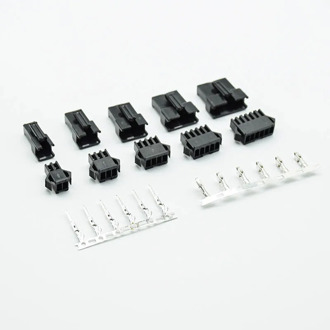 10sets/lot connectors SM2/3/4/5/6Pins Pitch 2.54MM Female and Male Housing + terminals SM-2P SM-2R JST SM2.54mm