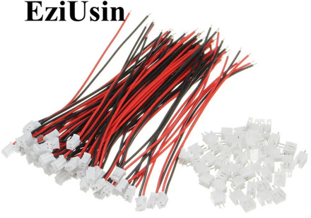 10Sets Micro Mini JST 2.0 PH Connector Male Female Plug Wires Cables Socket 100MM 200MM 26AWG 2/3/4/5/6/7/8/9/10/11/12 Pin