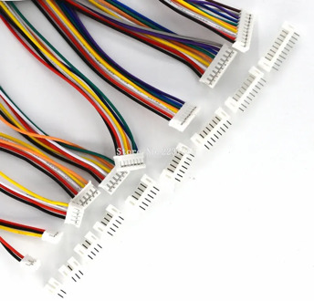 10Sets Mini Micro 2.0 PH Connector Male Female 2/3/4/5/6/7/8/9/10-Pin Plug With Wires Cables Socket 300MM 26AWG PH2.0 New