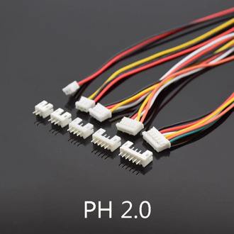 10Sets Mini Micro JST PH 2.0 Male Female Connector 2/3/4/5/6 Pin Plug With terminal Wires Cables Socket 300mm 26AWG length 30cm