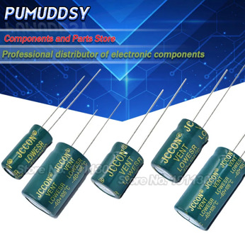 10V 16V 25V 35V 50V 400V High Frequency Low ESR Aluminum Capacitor 100UF 220UF 330UF 470UF 680UF 1000UF 1500UF 2200UF 3300UF