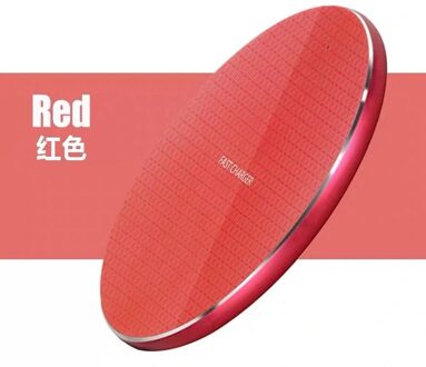 10W 15W Qi Draadloze Oplader Pad Voor Iphone X Xr Xs Max 8 Snelle Wirless Opladen Voor Samsung huawei Telefoon Qi Lader Draadloze rood