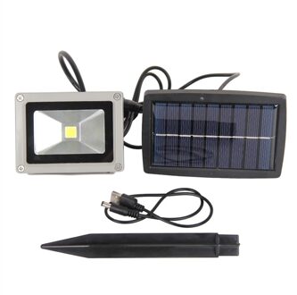 10W High Power Outdoor Zonne-energie Led Beveiliging Schijnwerper Lamp Dag Wit