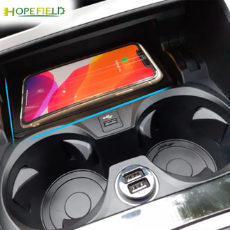 10W qi car wireless charger for BMW 3 Series G20 G28 2019 2020 cordless charging panel cup holder for iphone 11 quick charge pad