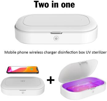 10W Qi Draadloze Opladen Draagbare Uv Telefoon Sterilisator Doos Persoonlijke Sanitizer Desinfectie Kast Cleaner UV charging