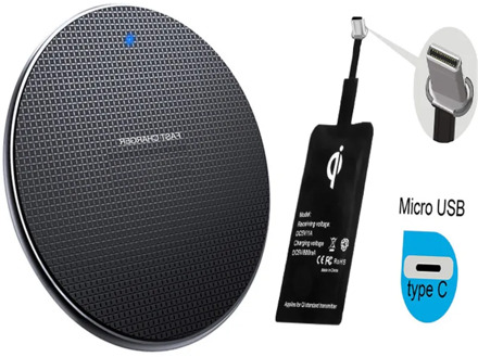 10W Qi Wireless Chargers Kit Charger Adapter Receptor Pad Coil Receiver For iPhon5 5S 6S 6 7 8 Plus 12 For SAMSUN S20 S9 S8 S6