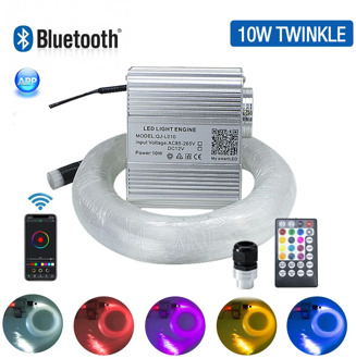 10W Twinkle Fiber Optic Star ceiling lights kit Bluetooth APP Smart Control for Starry Car Star LED Light Kid Room Ceiling