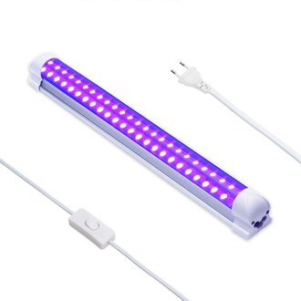 10W Uv Sterilisator Zwart Licht Led Bactericide Lamp Paars Tube Kerstmis Voor Home Party Stage Light Dj Wall Washer spot Light eu stekker