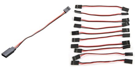 10X 15Cm Rc Servo Verlengsnoer Cable Met 10X 10Cm Servo Verlengkabel Aderige Kabel Male Naar mannelijke