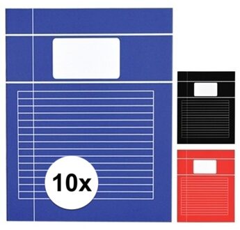 10x A4 gelinieerde schriften - Schriften Multikleur