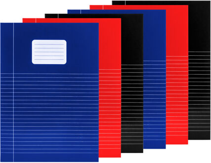 10x A4 gelinieerde schriften - Schriften Multikleur