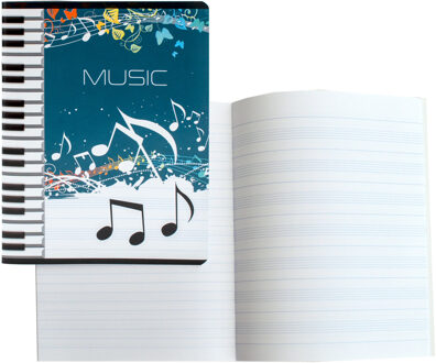 10x A5 muziekschriften met notenbalken lijntjes - educatieve schriften/muziekles schriften