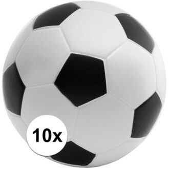 10x Anti-stressbal wereldbol 6,5 cm - Stressballen - Anti-stress