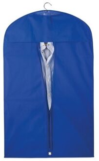 10x Beschermhoes voor kleding blauw 100 x 60 cm - Kledinghoezen - Kleding opbergen accessoires