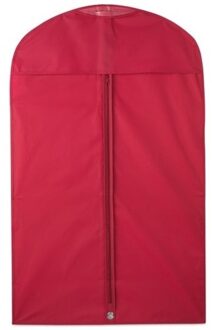 10x Beschermhoes voor kleding rood 100 x 60 cm - Kledinghoezen - Kleding opbergen accessoires