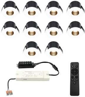 10x Betty - Mini LED spotjes 12V IP44 Dimbaar via Wit