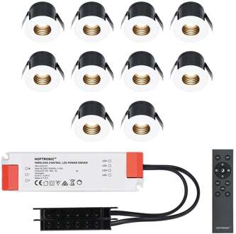 10x Betty - Mini LED spotjes 12V IP44 Dimbaar via Wit