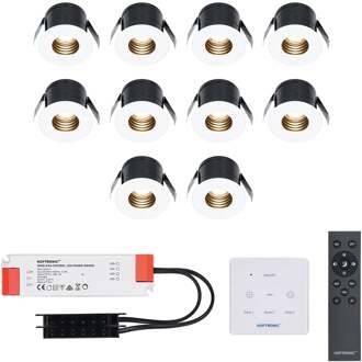 10x Betty - Mini LED spotjes 12V IP44 Dimbaar via Wit