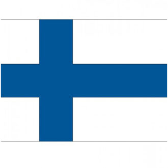 10x Binnen en buiten stickers Finland - Finse vlag stickers - Supporter feestartikelen - Landen decoratie en versieringen